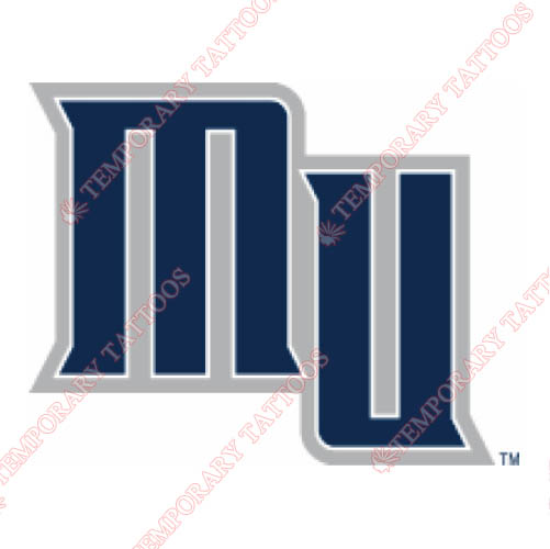 Monmouth Hawks Customize Temporary Tattoos Stickers NO.5159